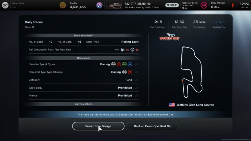 Gran Turismo 7 Carrera B 26 junio Gran Turismo 7 Carrera C 26 junio