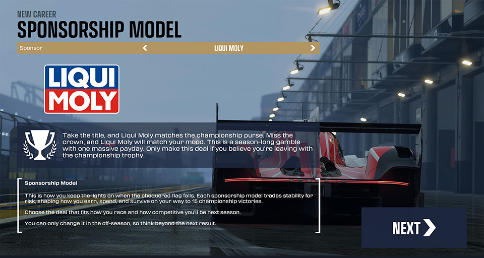 project motor racing 2.0 sponsor