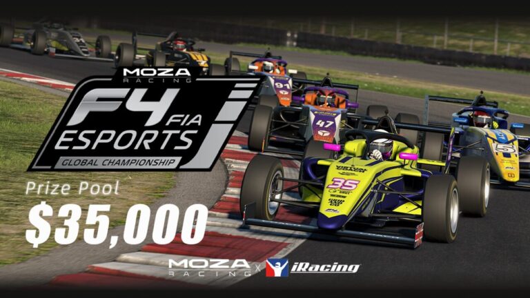 MOZA Racing repite como patrocinador del FIA F4 Esports Global Championship 2026