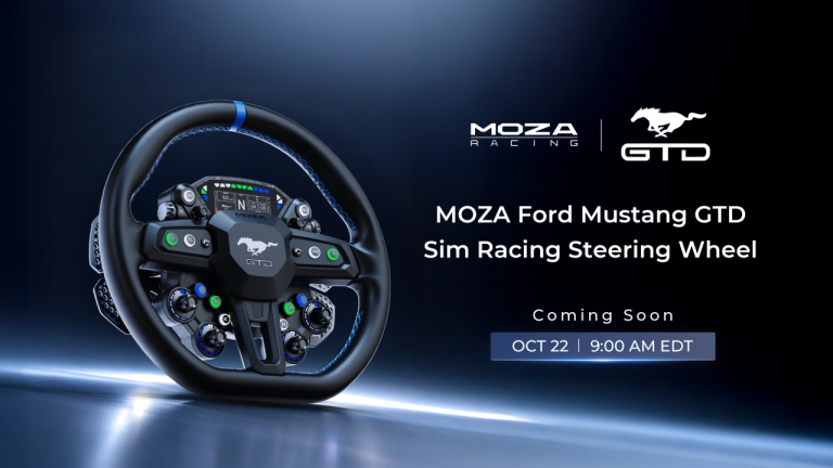 El volante del Ford Mustang GTD de MOZA ya está a la venta por 449€