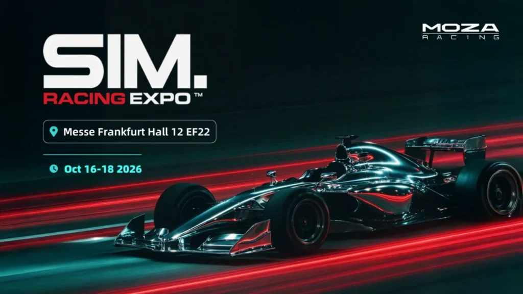 MOZA Racing llega a la SimRacing Expo 2026 con ocho simuladores y un reto contra su IA