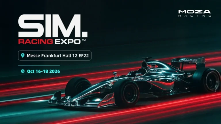 MOZA Racing llega a la SimRacing Expo 2026 con ocho simuladores y un reto contra su IA